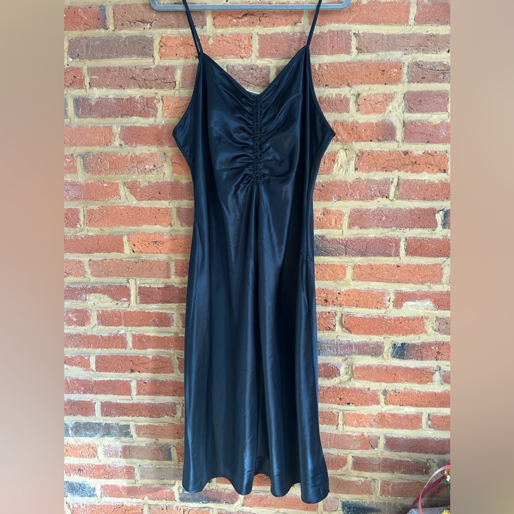 Black Satin Dress